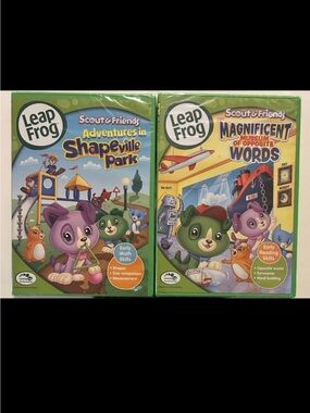 3 Leapfrog DVD Bundle Shapeville, Opposite Words, Counting on Lemonade